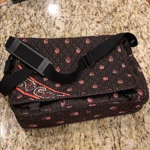 Vera Bradley laptop messenger bag.